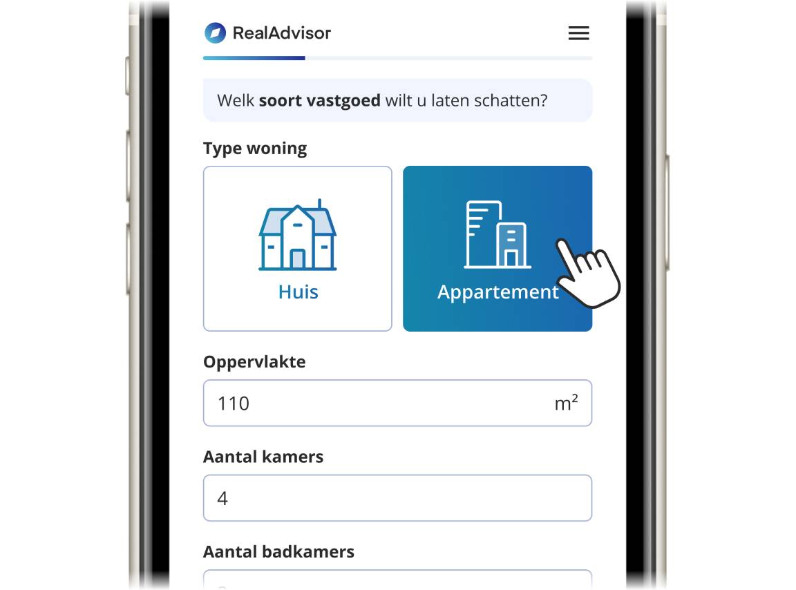 schatting prijs huis appartement